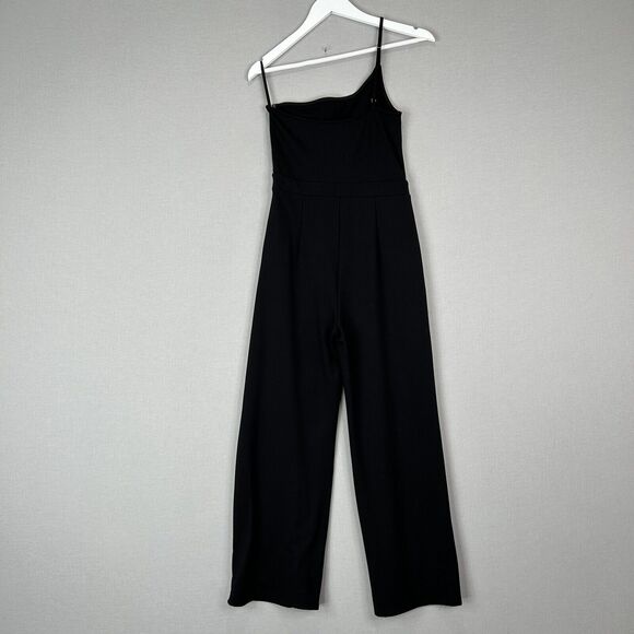Majorelle Jumpsuit Womens Medium Black One Shoulder Ponte Knit Wide Leg Party - Picture 6 of 15
